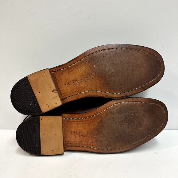 NEW HEELS Rancourt & Co. x Polo Ralph Lauren Edric Penny Loafer Made in USA 8.5 - Picture 2 of 13